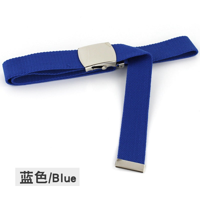 Fluorescent green canvas belt