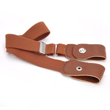 Elastic belt monochrome belt