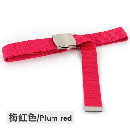 Fluorescent green canvas belt