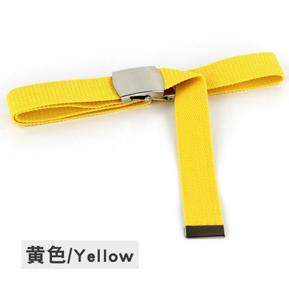 Fluorescent green canvas belt