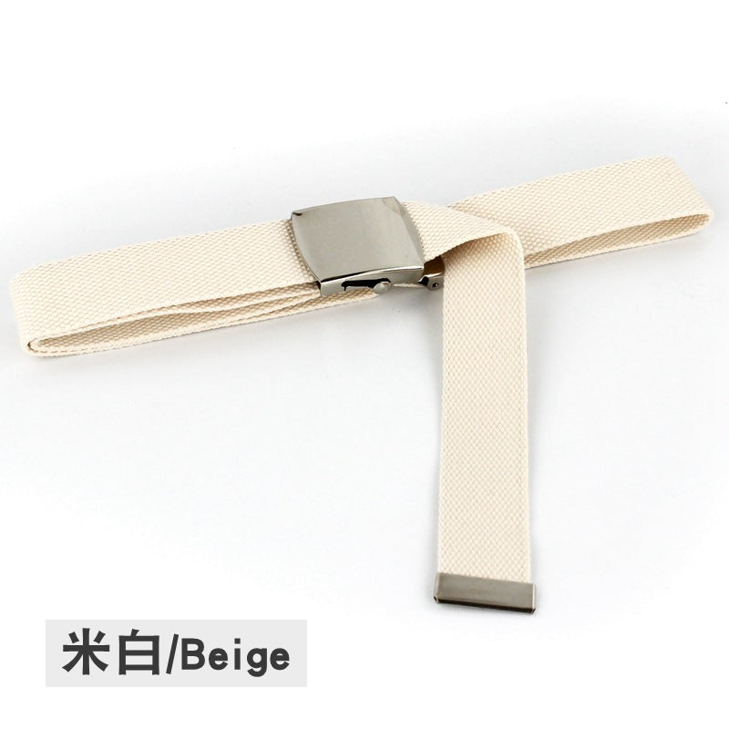 Fluorescent green canvas belt