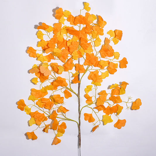 Simulation yellow ginkgo leaves