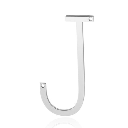 5 pcs/titanium steel letter double hole pendant.