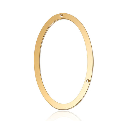 5 pcs/pack letter titanium steel necklace pendant