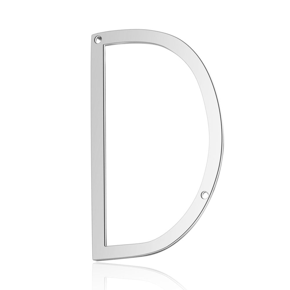 5 pcs/titanium steel letter double hole pendant.