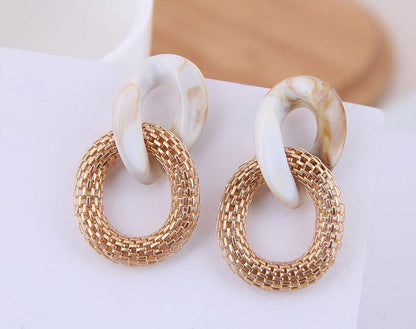 Acrylic chain earrings