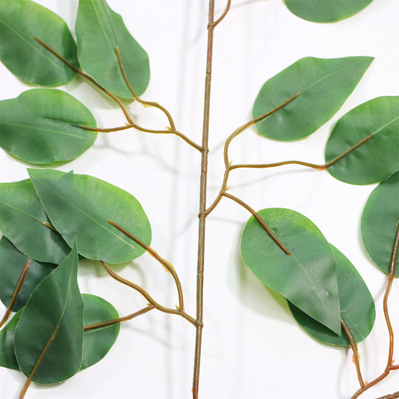 Simulation plant glued banyan leaf fake branch
