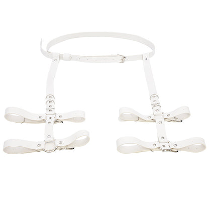 PU leather belt leg ring integrated