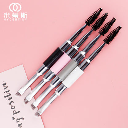 Dual-Head Portable Eyebrow Brush