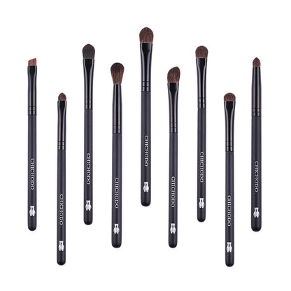 9-Piece Pony Hair Eye Brush Set