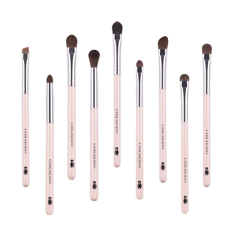 9-Piece Pony Hair Eye Brush Set