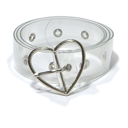 fashion Transparent pvc thin belt