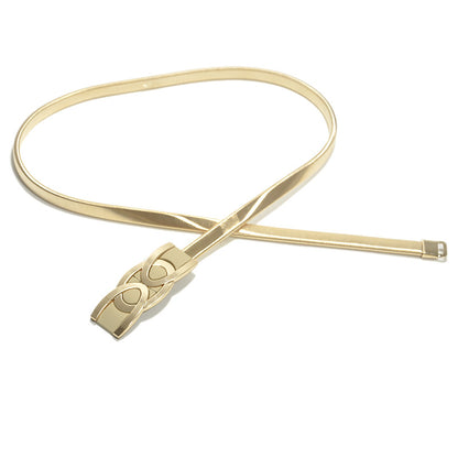 Paint Button Head Elastic Metal Waist Chain