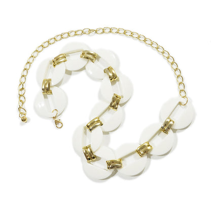 Shell decorative metal waist chain