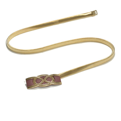 Paint Button Head Elastic Metal Waist Chain