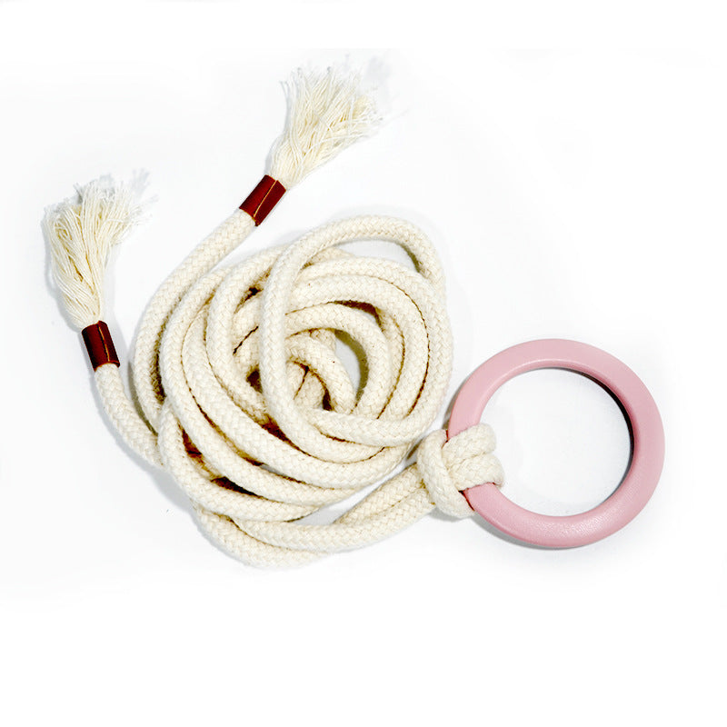 Cotton lint waist rope women's fashion