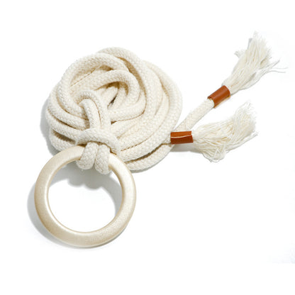 Cotton lint waist rope women's fashion