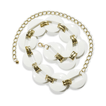 Shell decorative metal waist chain