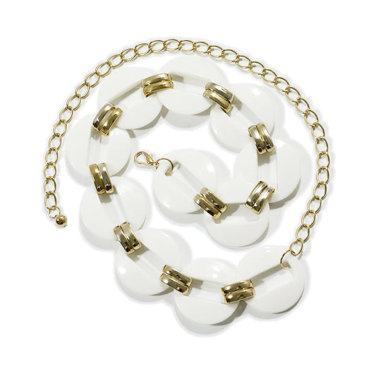 Shell decorative metal waist chain