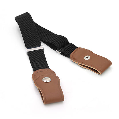 Elastic belt monochrome belt