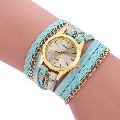 Snake gold belt quartz watch multi-color optional