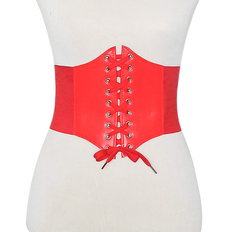 Plastic waist lace rivets