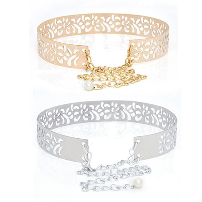 Gold high-end electroplated waist seal wholesale