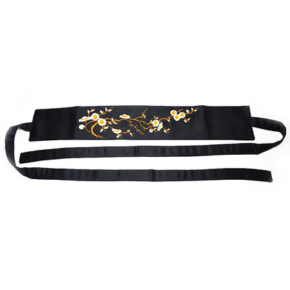 Embroidery strap wide waist seal