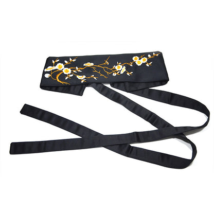 Embroidery strap wide waist seal