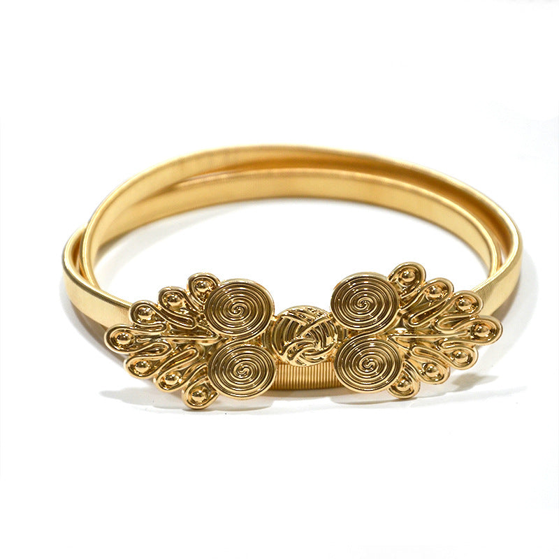 Elegant pattern buckle belt