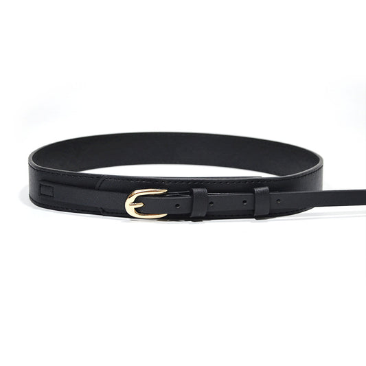 Pin buckle double decorative belt
