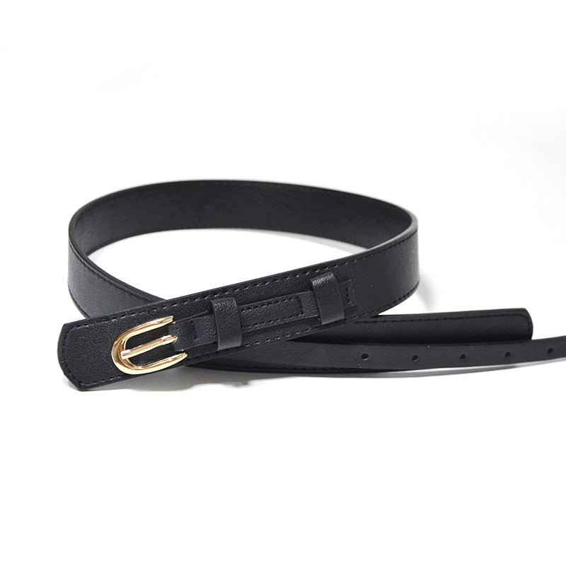 Pin buckle double decorative belt