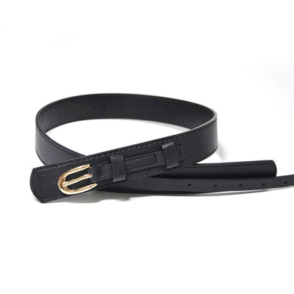 Pin buckle double decorative belt