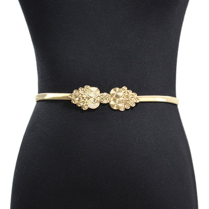 Elegant pattern buckle belt