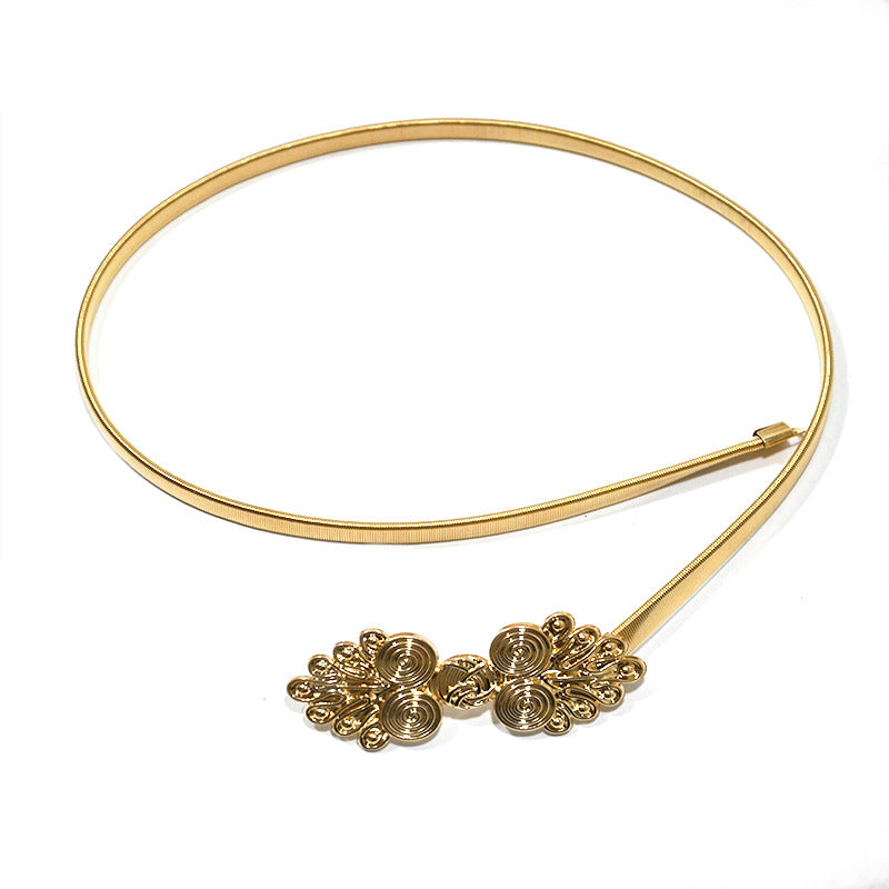 Elegant pattern buckle belt