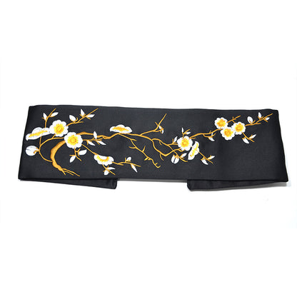 Embroidery strap wide waist seal
