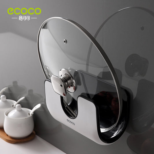 Pot Lid Rack Wall-Mounted No Drill Multifunctional