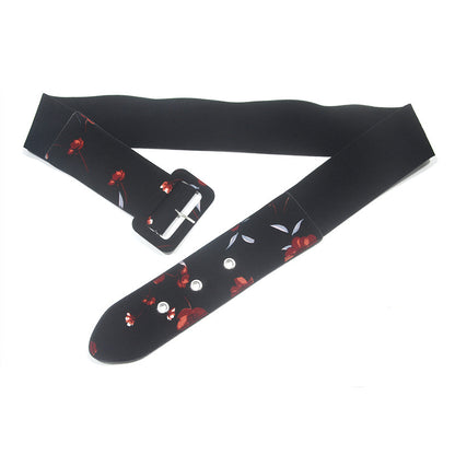 Suede Printed Soft Belt Women's