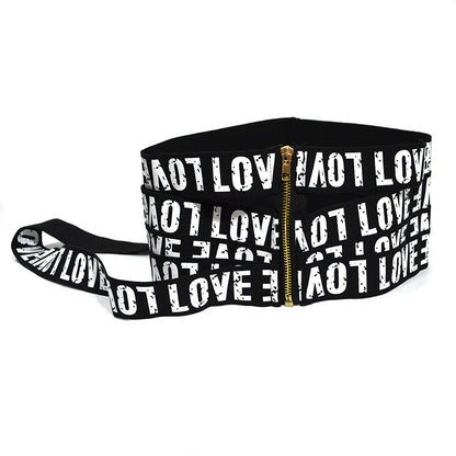 Printed elastic wide waist seal