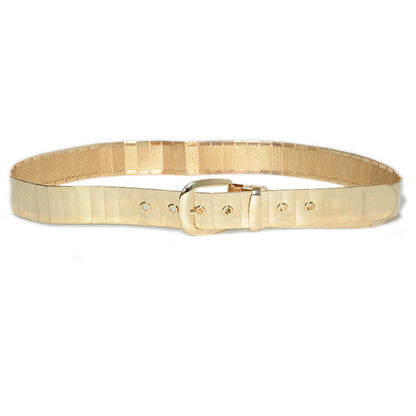 Glossy all-metal belt