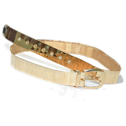 Glossy all-metal belt