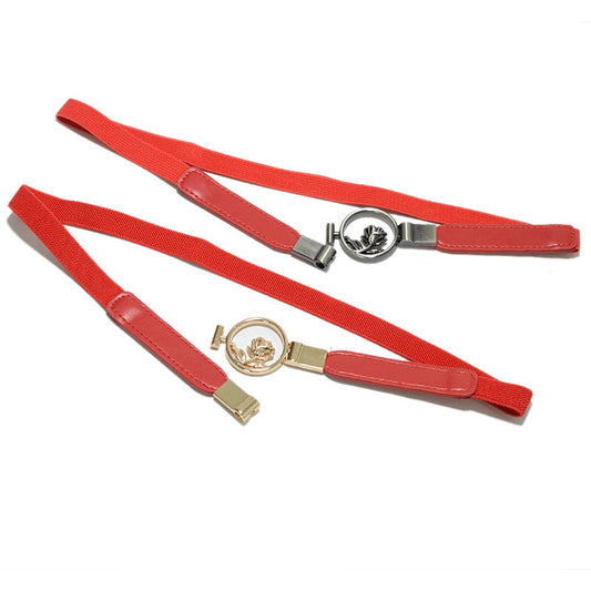 Candy multi-color simple thin belt