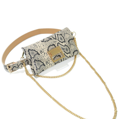 Snake pattern wallet, mobile phone bag, belt.