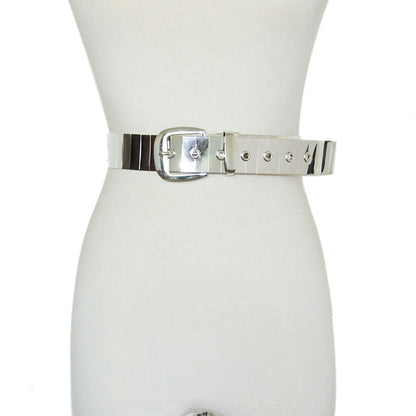 Glossy all-metal belt