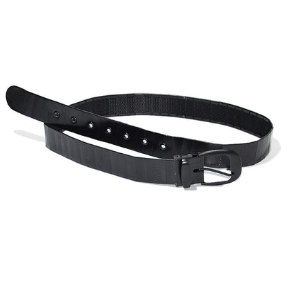 Glossy all-metal belt