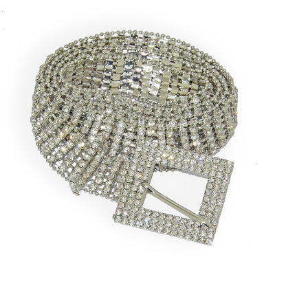 Round buckle rhinestone thin waist chain wholesale