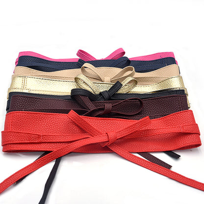 Bow strap belt skirt