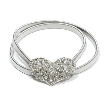 Flower bottom bow decorative waist chain