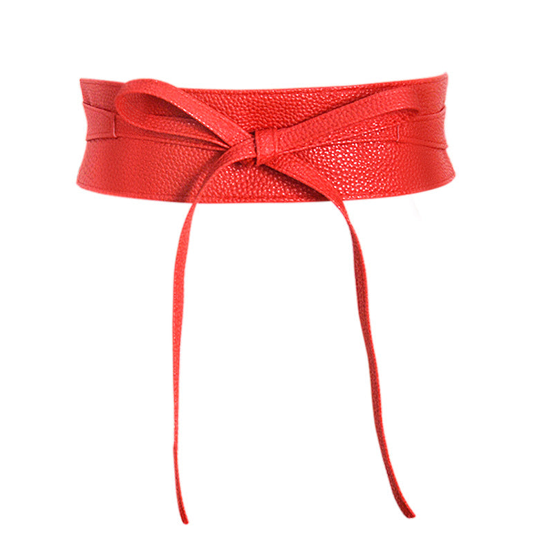 Bow strap belt skirt