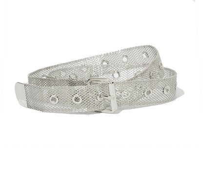 Hollow mesh metal belt